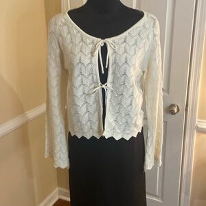 Celebrity Pink crochet cardigan